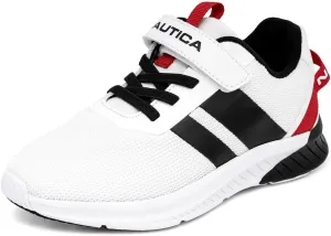 Nautica Kids Boys Sneakers – Youth Athletic Running Shoe with One-Strap Bungee Design | Little Kid/Big Kid Sizes Performance & Style