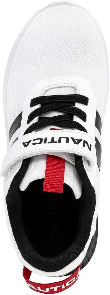 Nautica Kids Boys Sneakers – Youth Athletic Running Shoe with One-Strap Bungee Design | Little Kid/Big Kid Sizes Performance & Style