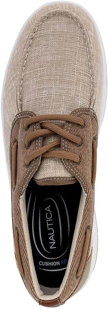 Nautica Men's Casual Boat Shoes, Moc-Toe Loafers with Cushioned Insole, Deck Fashion Sneaker