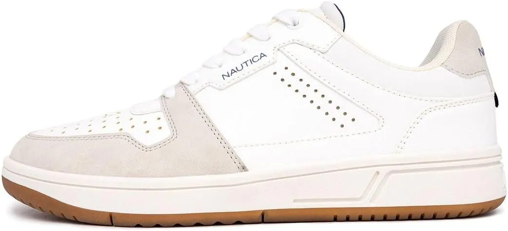 Nautica Men's Classic Lace-Up Low-Top Sneakers – Stylish and Comfortable Casual Tennis Shoes - Jaxon