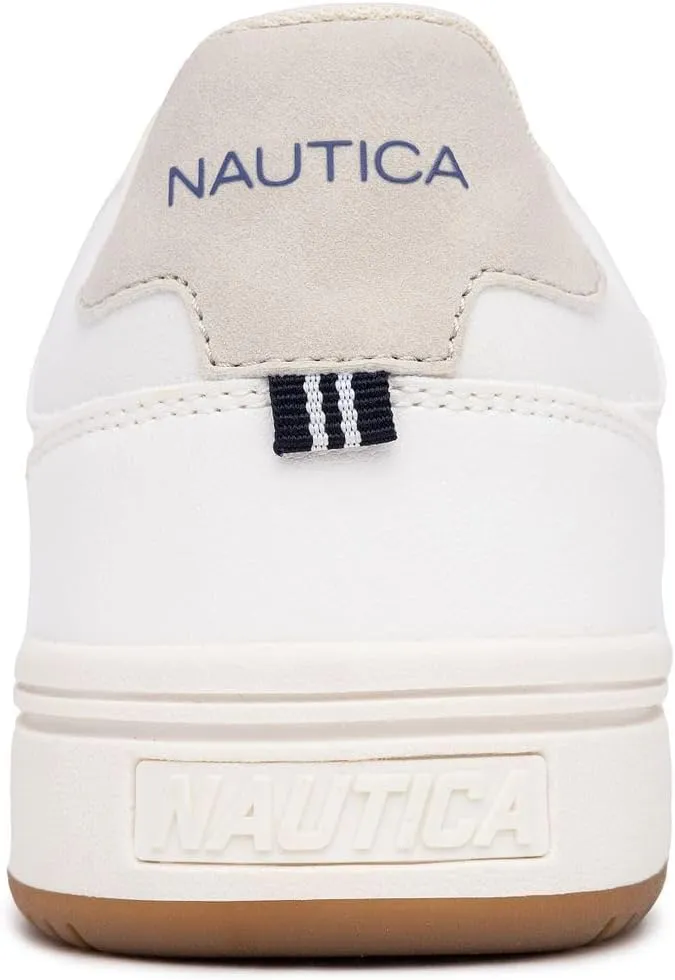 Nautica Men's Classic Lace-Up Low-Top Sneakers – Stylish and Comfortable Casual Tennis Shoes - Jaxon