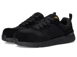 New Balance Women's Elite Lite Static Dissipative Medium Composite Toe, Industrial Work Shoe Lightweight & Slip Resistant, Black/Purple, 8