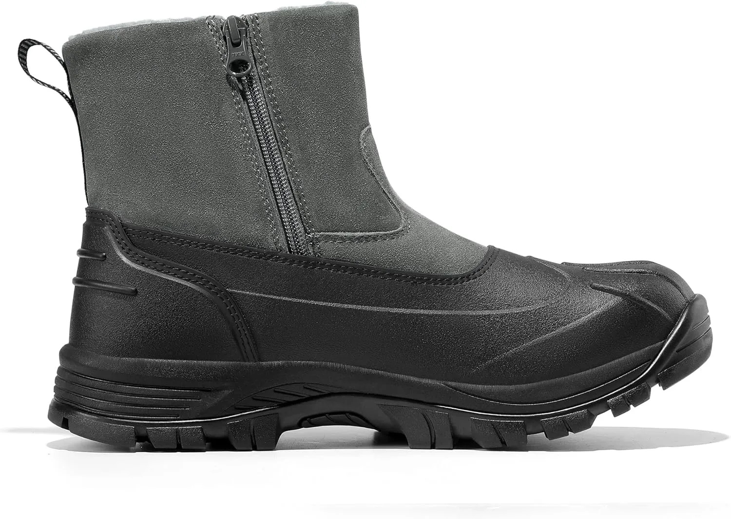 NORTIV 8 Mens Slip on Winter Waterproof Rain Boot for Outdoor