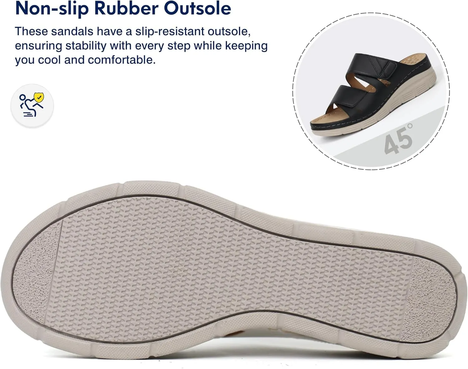 Ortho rest Women Arch Support Slides Orthotic Walking Sandals Orthopedic Sandals
