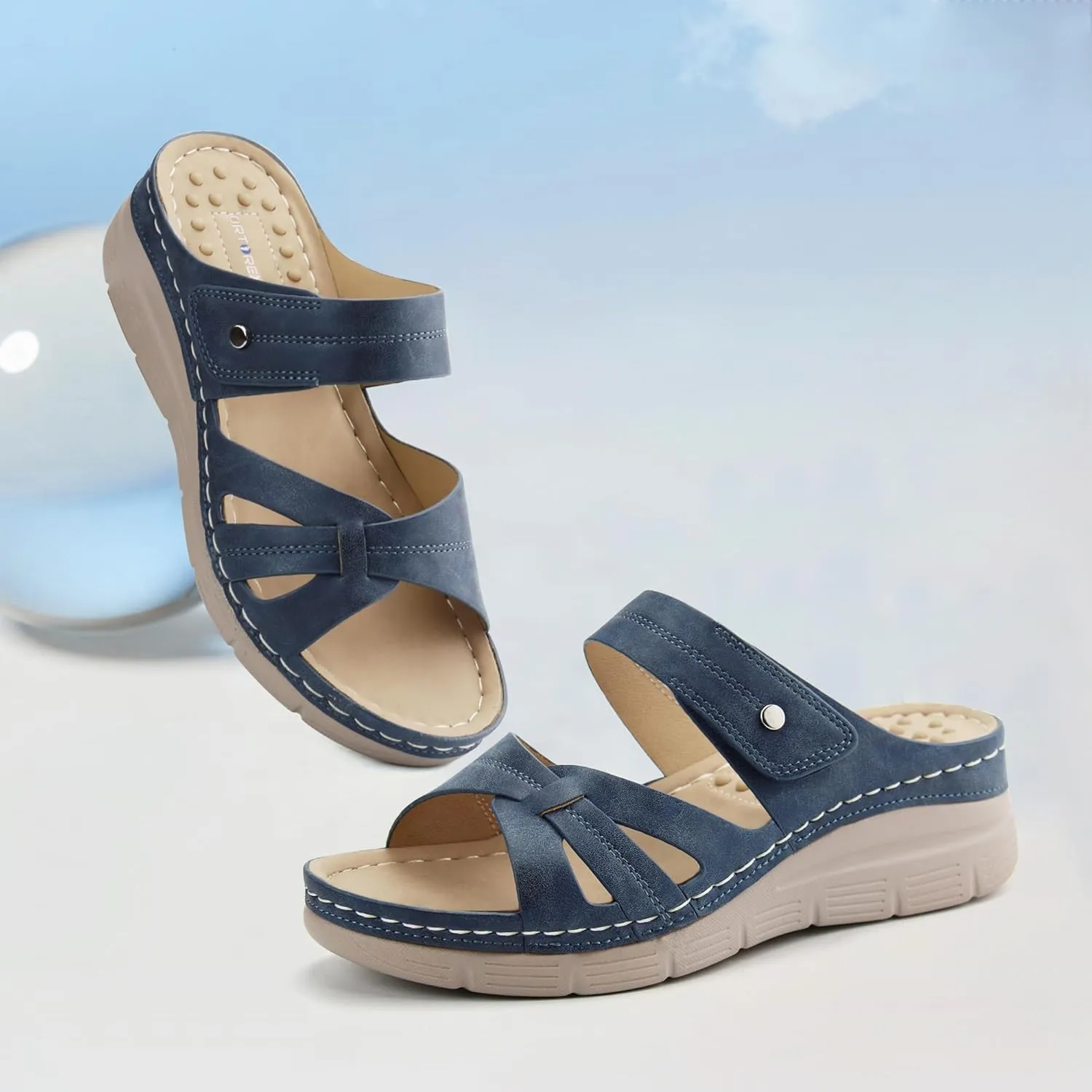 Ortho rest Women Orthotic Slides Comfortable Orthopedic Sandals Walking Sandals with Arch Support