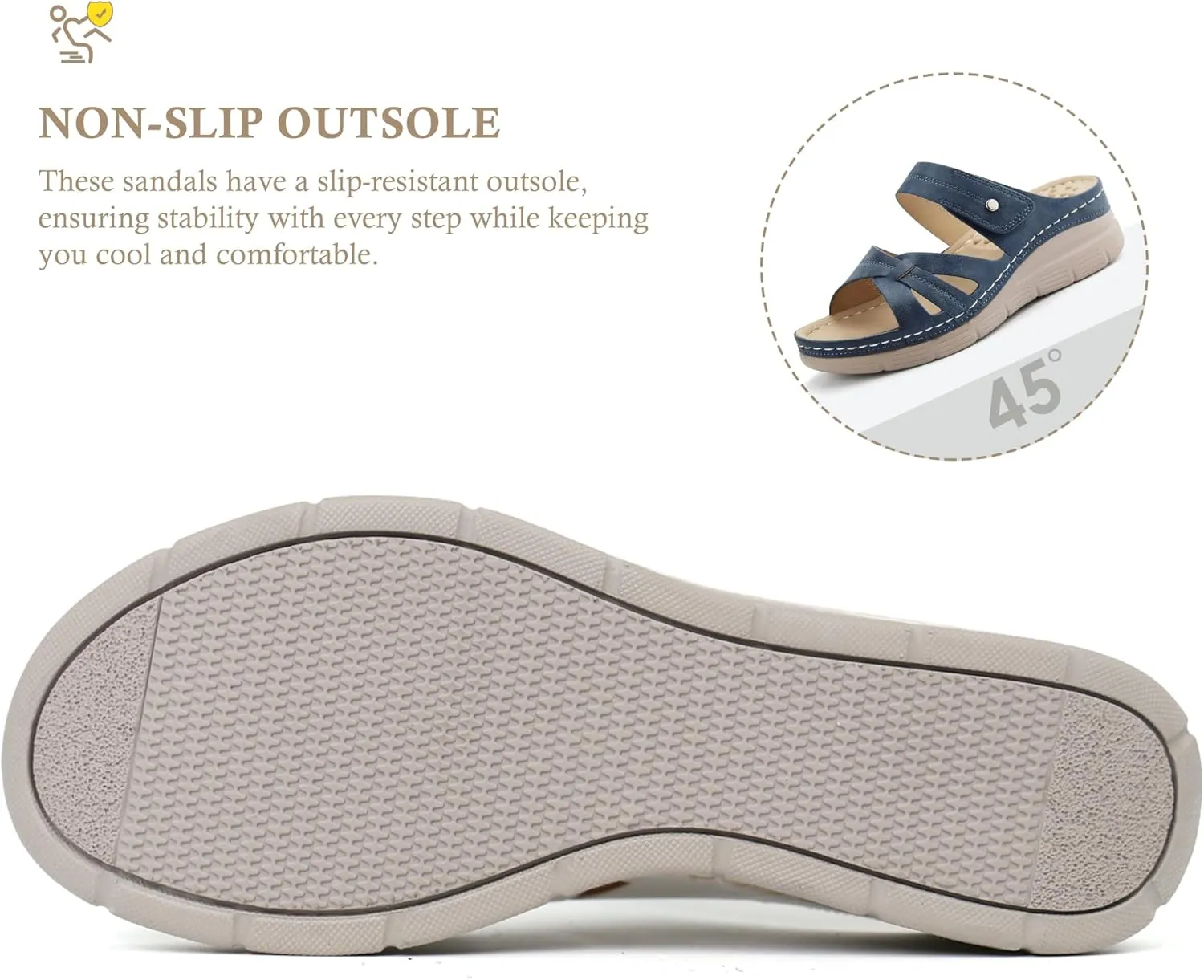 Ortho rest Women Orthotic Slides Comfortable Orthopedic Sandals Walking Sandals with Arch Support