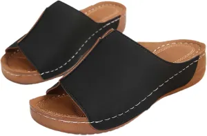 Orthopedic Sandals for Women Dressy Damping Sole Upgradation Stretch Lightweight Arch Support Walking Summer Sandals