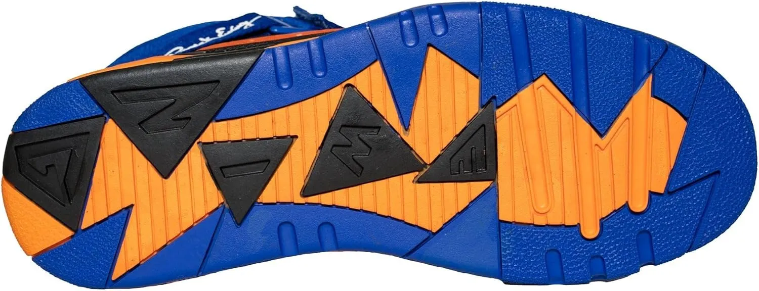 PATRICK EWING Athletics Focus Black Orange Blue OG – Retro High-Top Basketball Sneakers