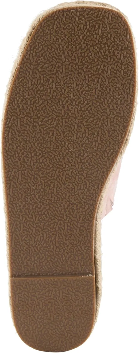 PATRIZIA Women's EVOLET Slide Sandals - Square Toe, Color Block Design, Jute Braided Platform, 4" Heel