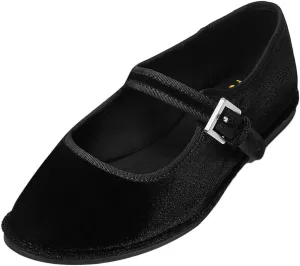 Pazzion Women Sweet Closed Round Toe Mary Janes Easy Buckle Strap Slip On Ballet Flats Basic Dance Fancy Ballroom Shoes Size 4-16 US