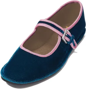 Pazzion Women Sweet Closed Round Toe Mary Janes Easy Buckle Strap Slip On Ballet Flats Basic Dance Fancy Ballroom Shoes Size 4-16 US