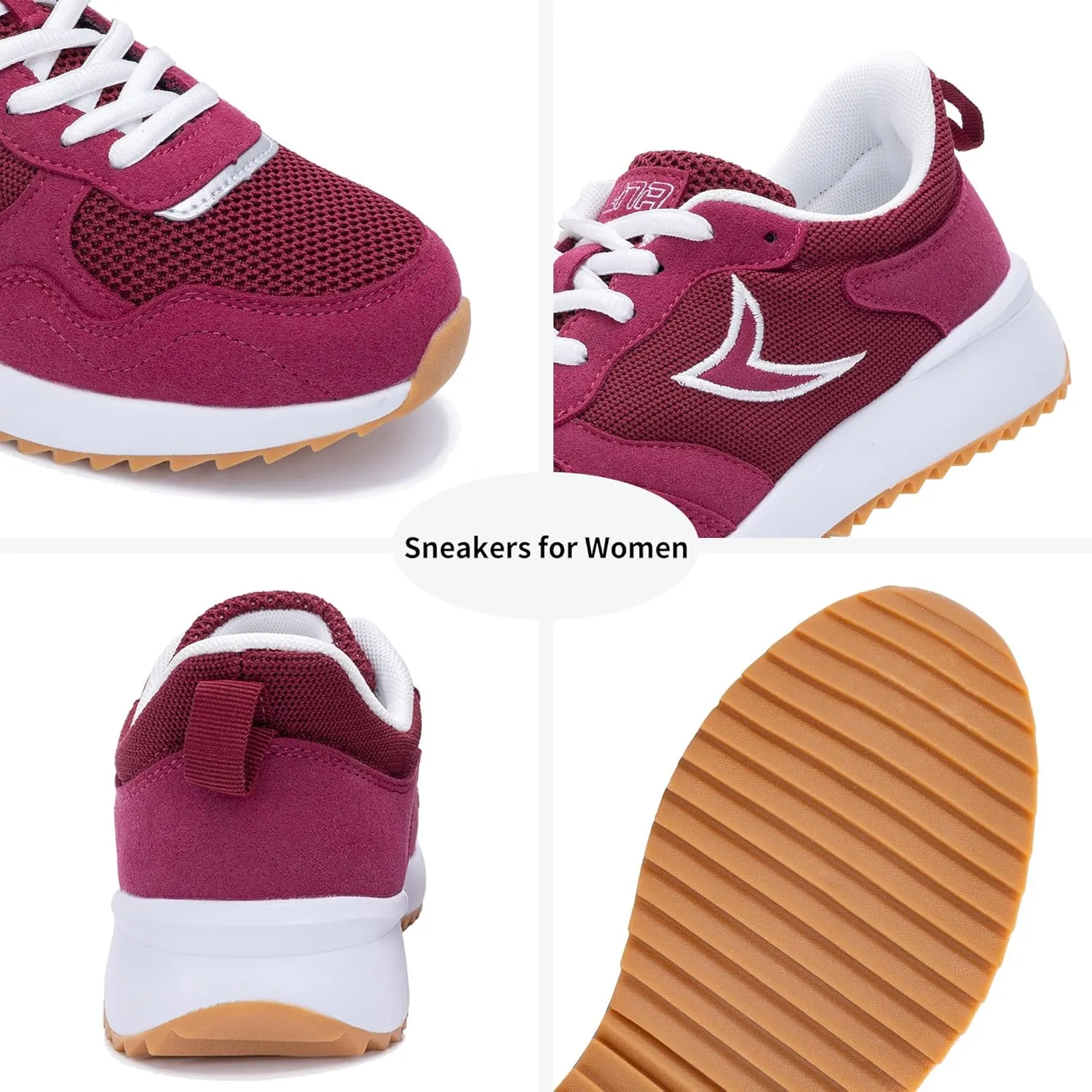 PERSOUL Women's Fashion Sneakers Comfortable Womens Walking Shoes Lightweight Style Tennis Shoes for Casual Daily Workout Shoes US Size 6-11