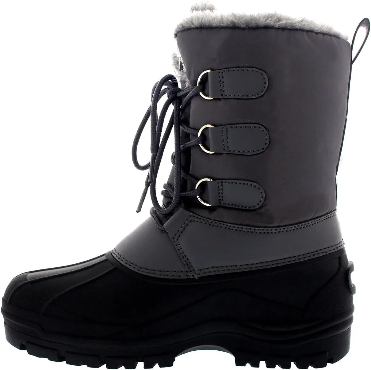 POLAR Womens Hiking Duck Winter Walking Mid Calf Muck Thermal Quilted Boots