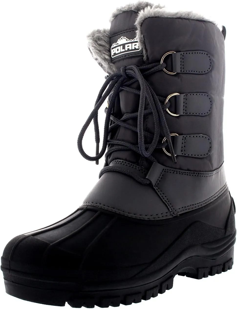 POLAR Womens Hiking Duck Winter Walking Mid Calf Muck Thermal Quilted Boots