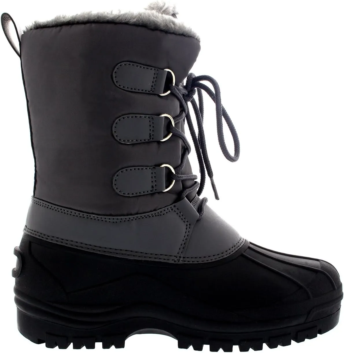 POLAR Womens Hiking Duck Winter Walking Mid Calf Muck Thermal Quilted Boots