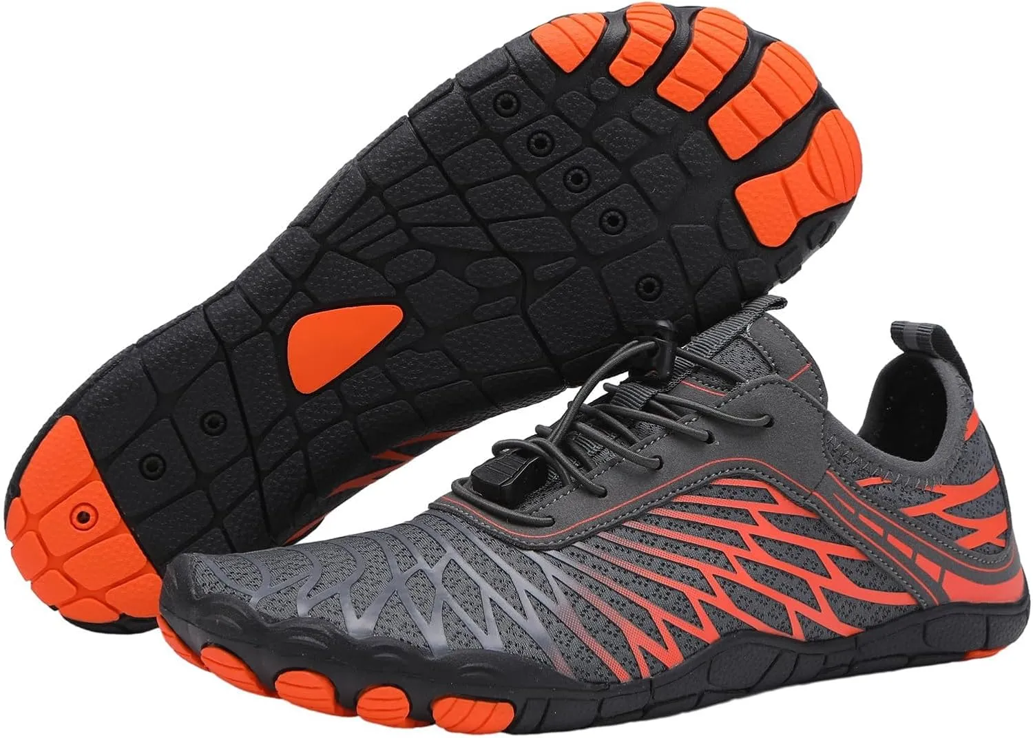 Pro Barefoot Shoes Womens Mens Hike Barefoot Shoe with Wide Toe Box Healthy Non-Slip Quick-Dry Aqua Shoes Lightweight Breathable Sports Hiking Walking Sneaker Outdoor Hiking Footwear