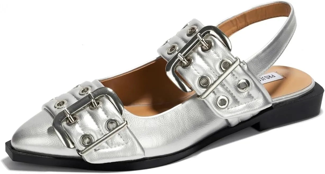 Project Cloud Womens Flats - Memory Foam Flats Shoes for Women Footwear Non-Slip Rubber Sole Womens Sandals - Perfect Sandals for Women 2025 (Katharyn)