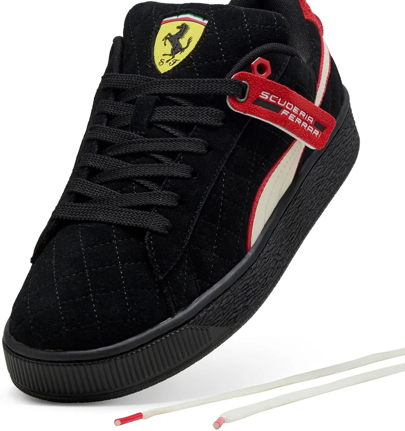 PUMA Men's Scuderia Ferrari Suede XL Hero Sneakers