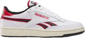 Reebok Unisex Club C Revenge Sneaker, White/Vector Red/Black, 5 US Men