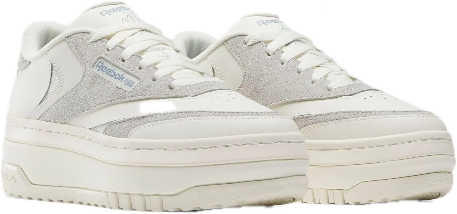 Reebok Womens Club C Extra Lace-Up Casual and Fashion Sneakers