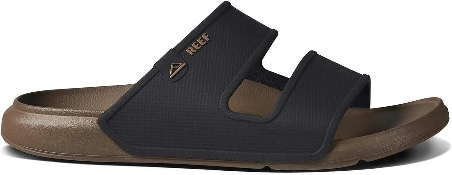 REEF Oasis Double Up Men's Waterproof Slide Sandal, Soft and Supportive Molded Footbed