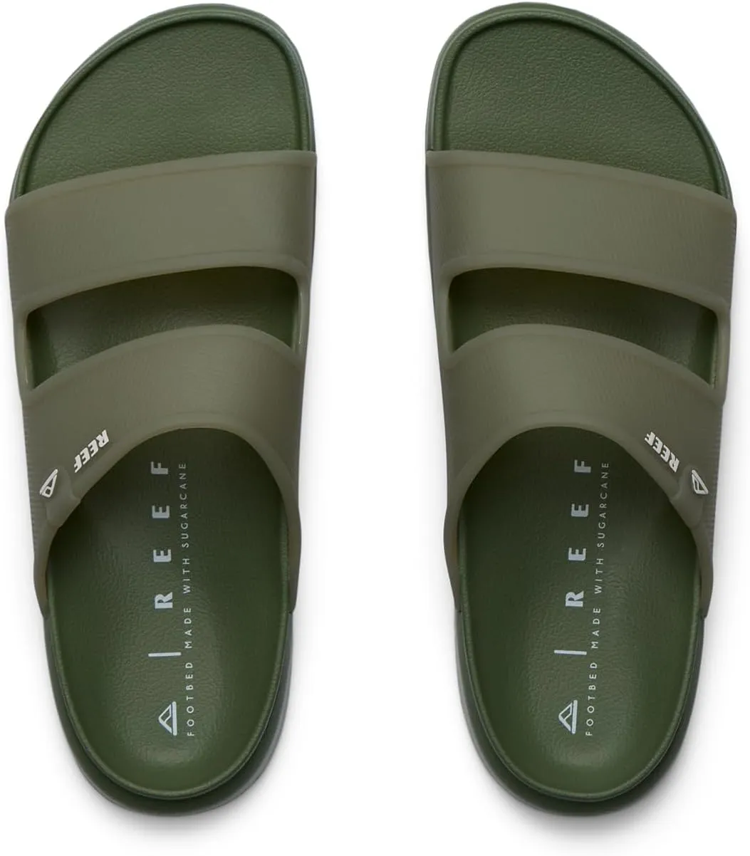 REEF Oasis Double Up Men's Waterproof Slide Sandal, Soft and Supportive Molded Footbed