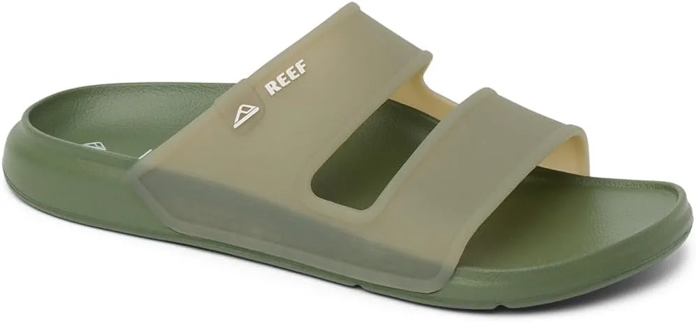 REEF Oasis Double Up Men's Waterproof Slide Sandal, Soft and Supportive Molded Footbed