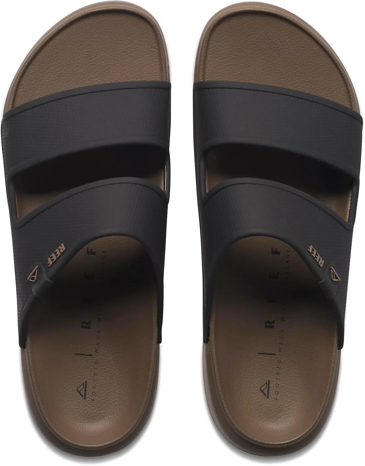 REEF Oasis Double Up Men's Waterproof Slide Sandal, Soft and Supportive Molded Footbed