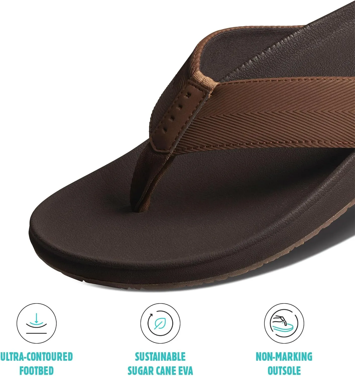 REEF Raglan Men's Flip Flop Sandal, Soft & Supportive Footbed, Water Friendly Straps