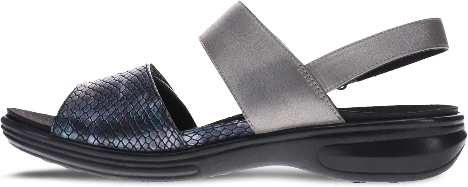 Revere Como Women’s Sandals with Back Strap - Premium Leather, Adjustable Fit, Orthotic-Friendly, Shock-Absorbing - Stylish & Comfortable for Travel & Daily Wear