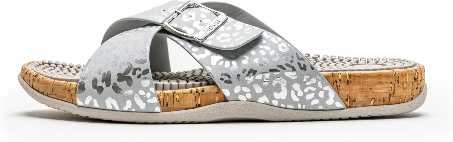 Revs - Arkaig - Women’s Cross Strap Reflexology Massage Sandals