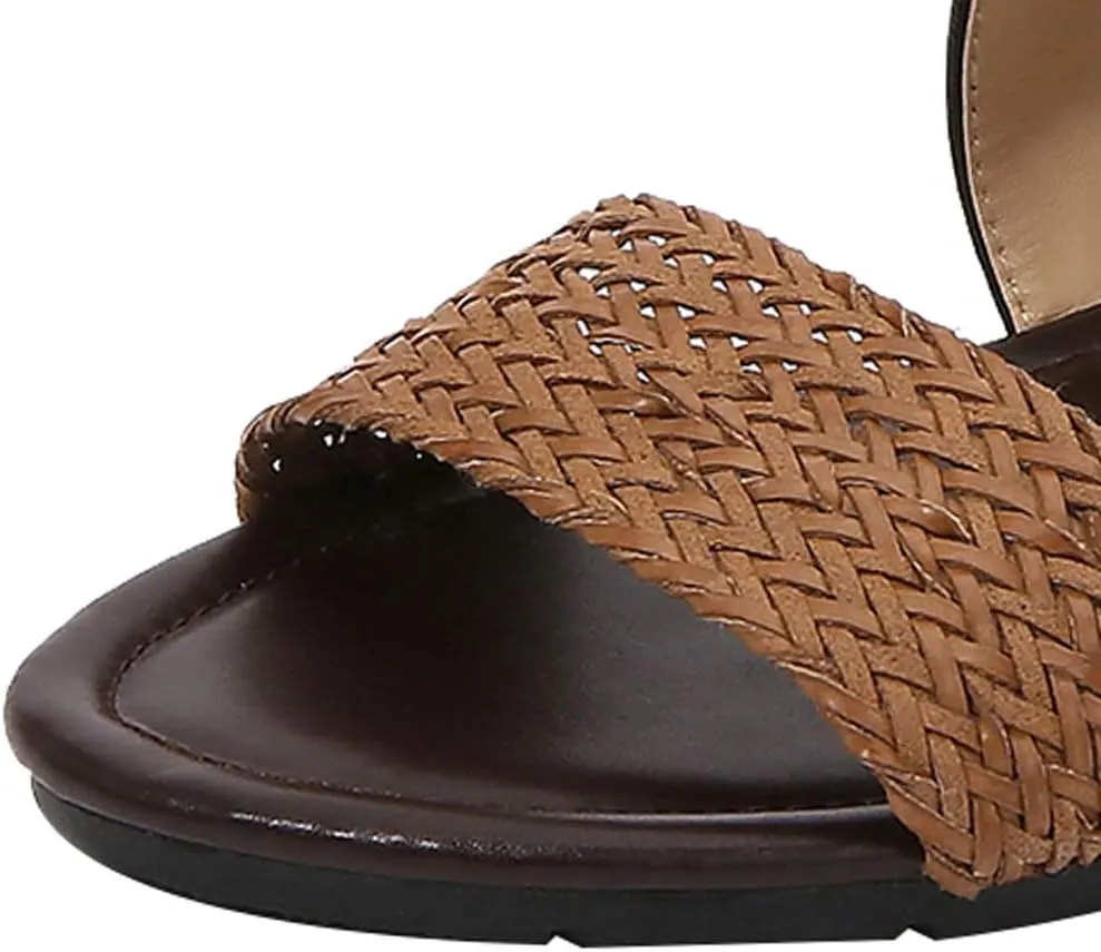 rismart Sandals for Women Open Toe Gladiator Criss Cross-Design Summer Sandals