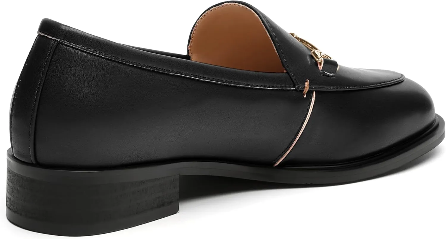 ROSERWISH Loafers for Women Flats Shoes Womens Penny Loafers Slip On Comfortable Office Work Flats Fashion Dress Shoes