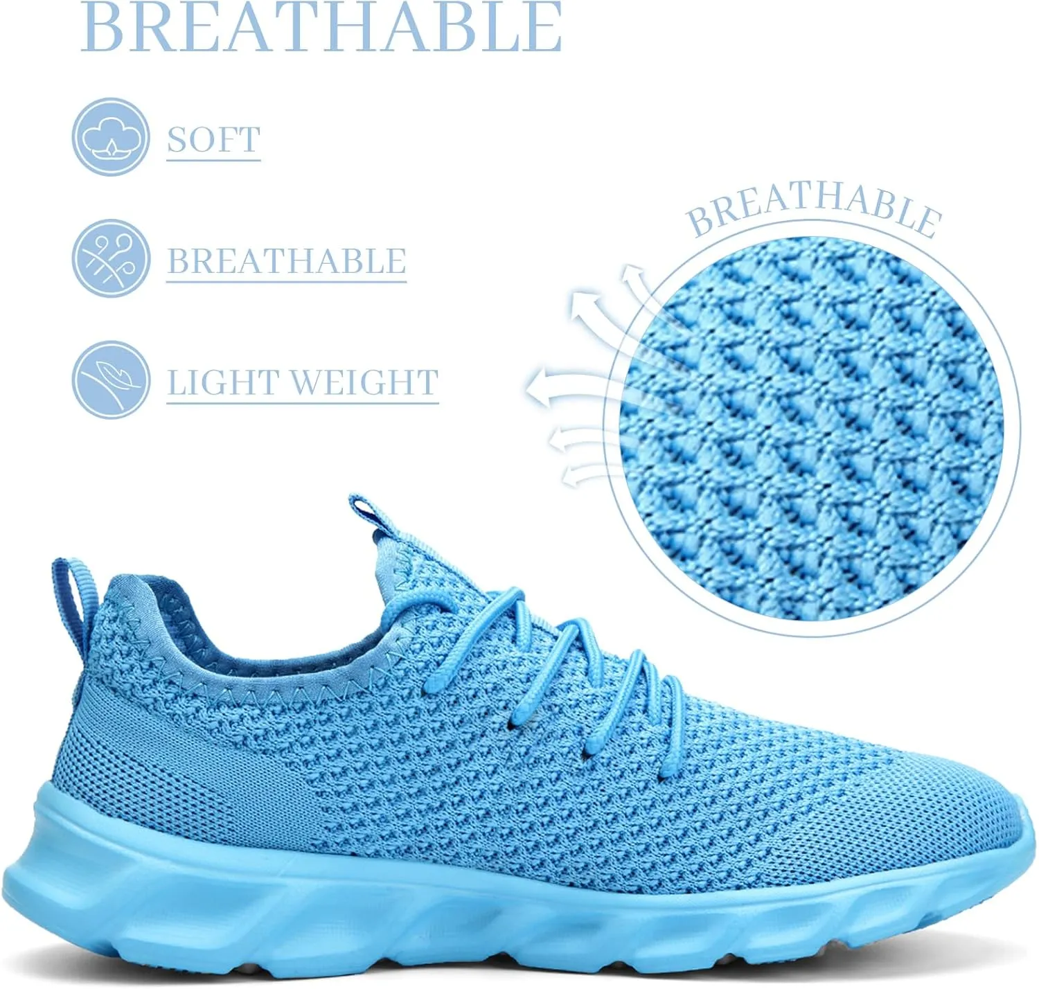 Running Shoes Mens Womens Walking Tennis Gym Sneakers Slip On Comfortable Lightweight Athletic Workout Casual Fashion Sports Shoes