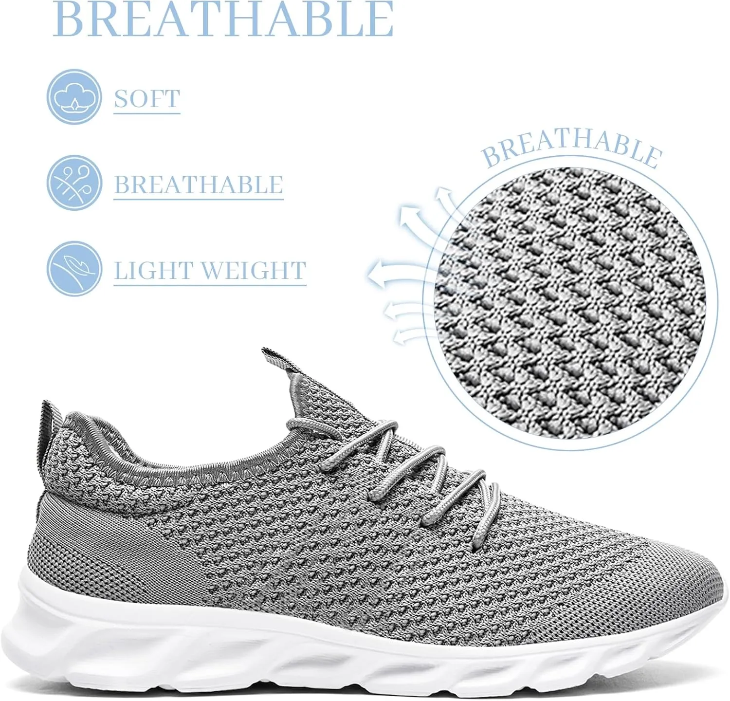 Running Shoes Mens Womens Walking Tennis Gym Sneakers Slip On Comfortable Lightweight Athletic Workout Casual Fashion Sports Shoes