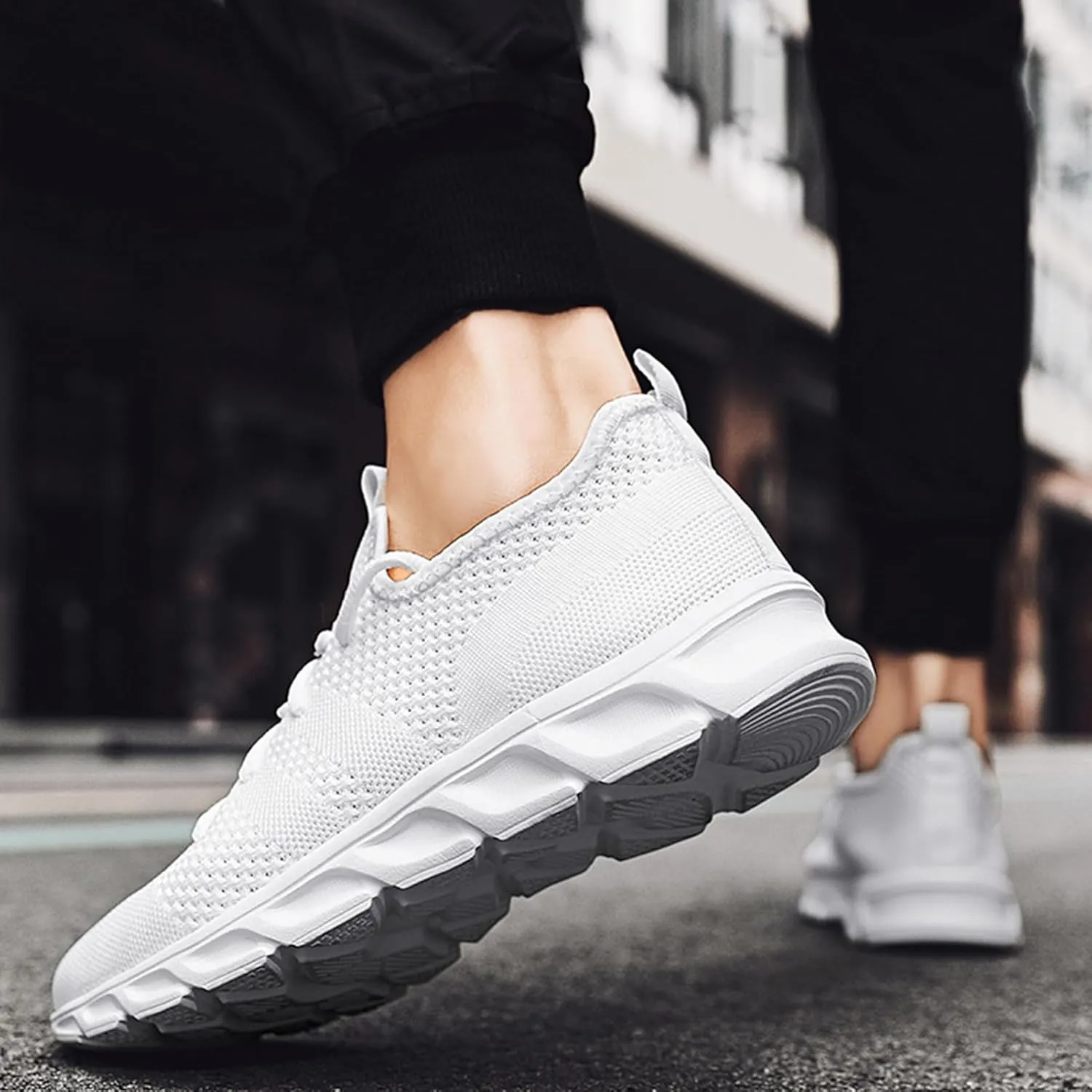 Running Shoes Mens Womens Walking Tennis Gym Sneakers Slip On Comfortable Lightweight Athletic Workout Casual Fashion Sports Shoes