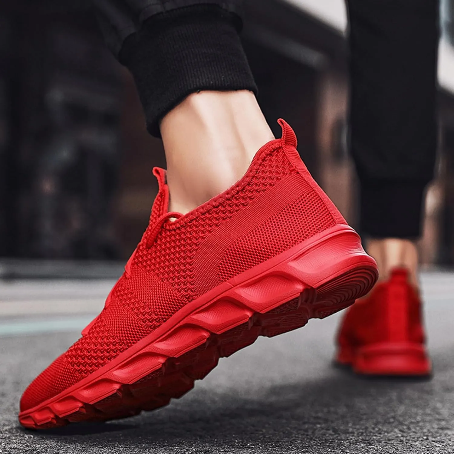 Running Shoes Mens Womens Walking Tennis Gym Sneakers Slip On Comfortable Lightweight Athletic Workout Casual Fashion Sports Shoes