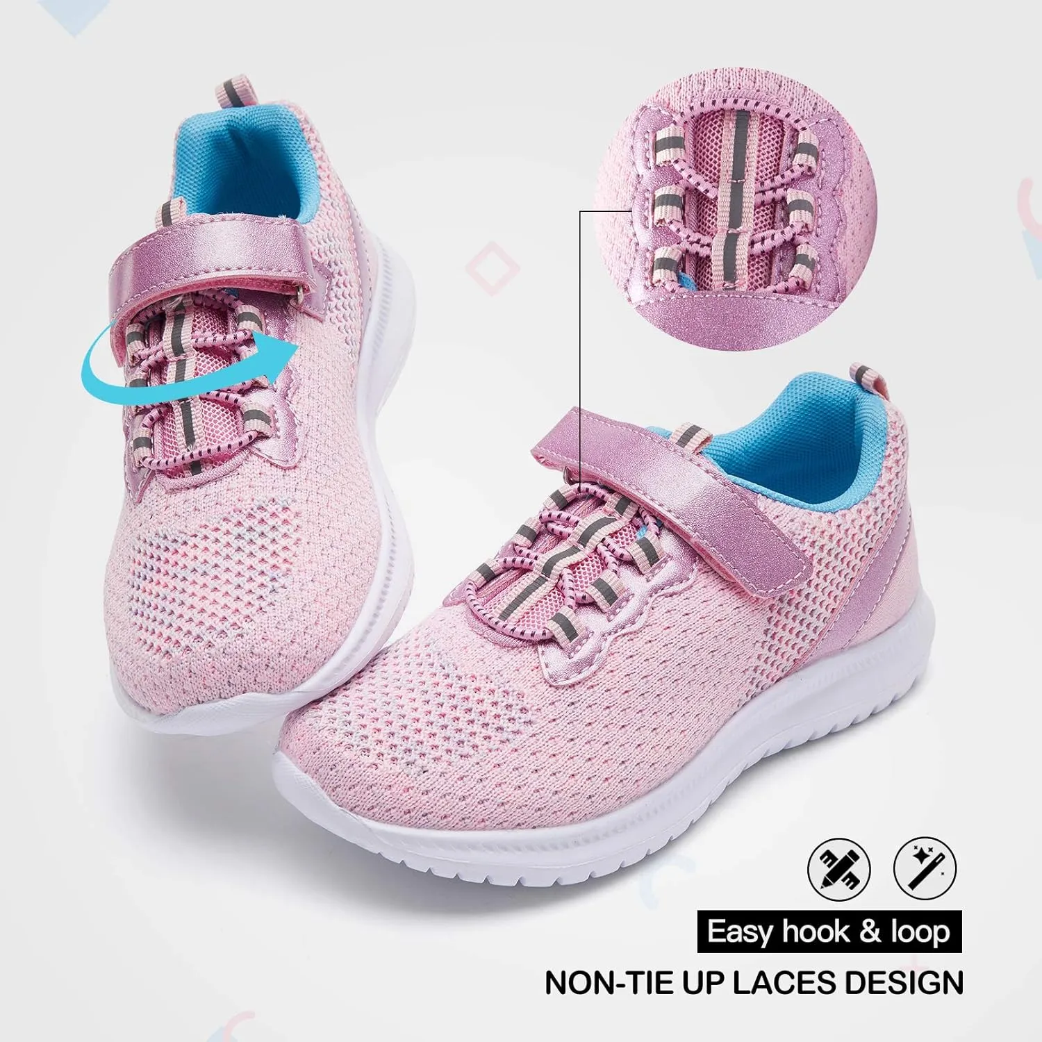 RUNSIDE Kids Shoes, Boys Girls Sneakers Lightweight Athletic Walking/Running Tennis Shoes(Toddler/Little Kid/Big Kid)