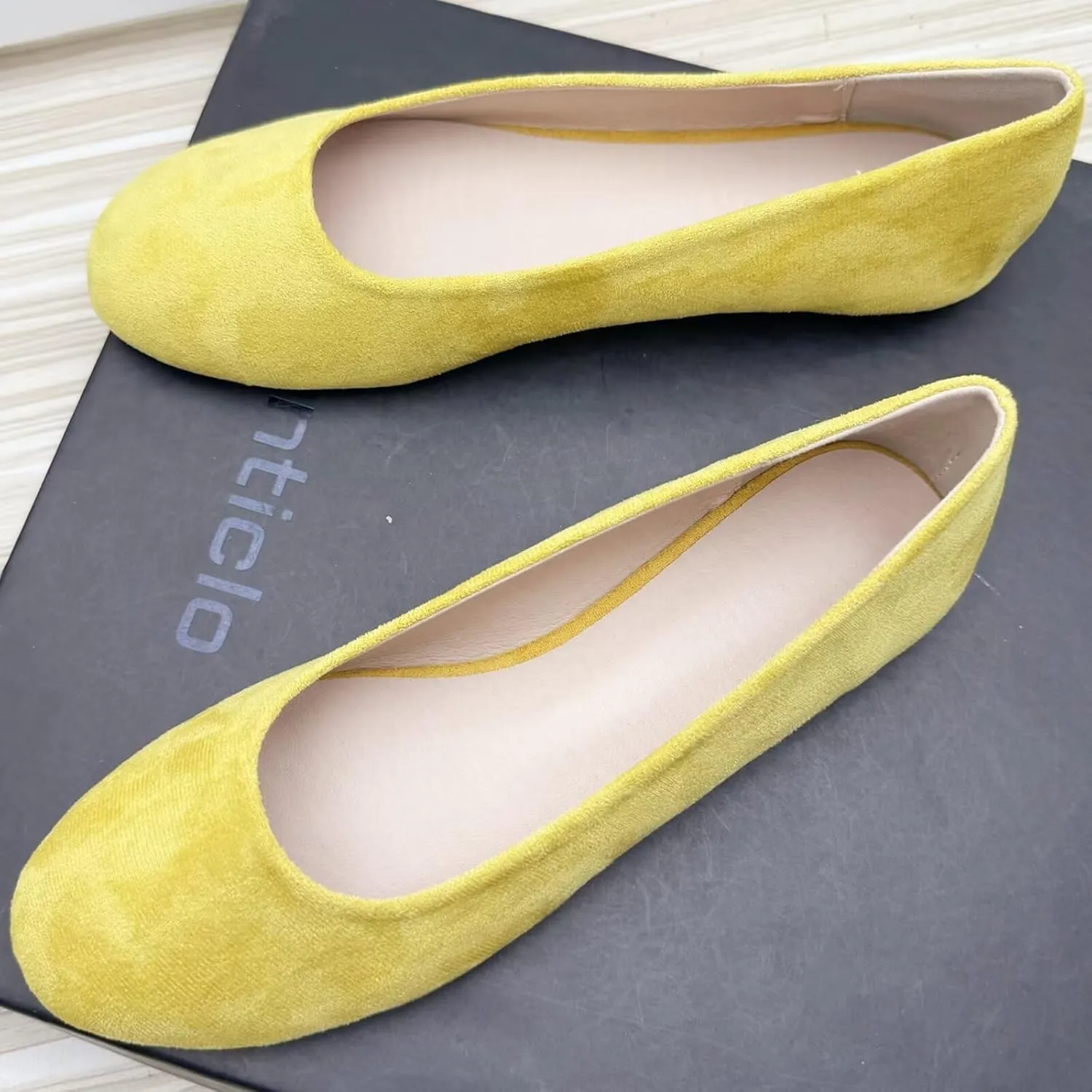 SAILING LU Ballet Flat for Women Candy Color Round Toe Soft Dressy Flats Shoes Wear to Work Slip On Moccasins