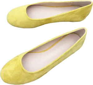 SAILING LU Ballet Flat for Women Candy Color Round Toe Soft Dressy Flats Shoes Wear to Work Slip On Moccasins