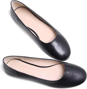 SAILING LU Pointy Toe Shoes Women Ballet Flats Comfort Solid Flat Shoes for Women Work Slip On Moccasins