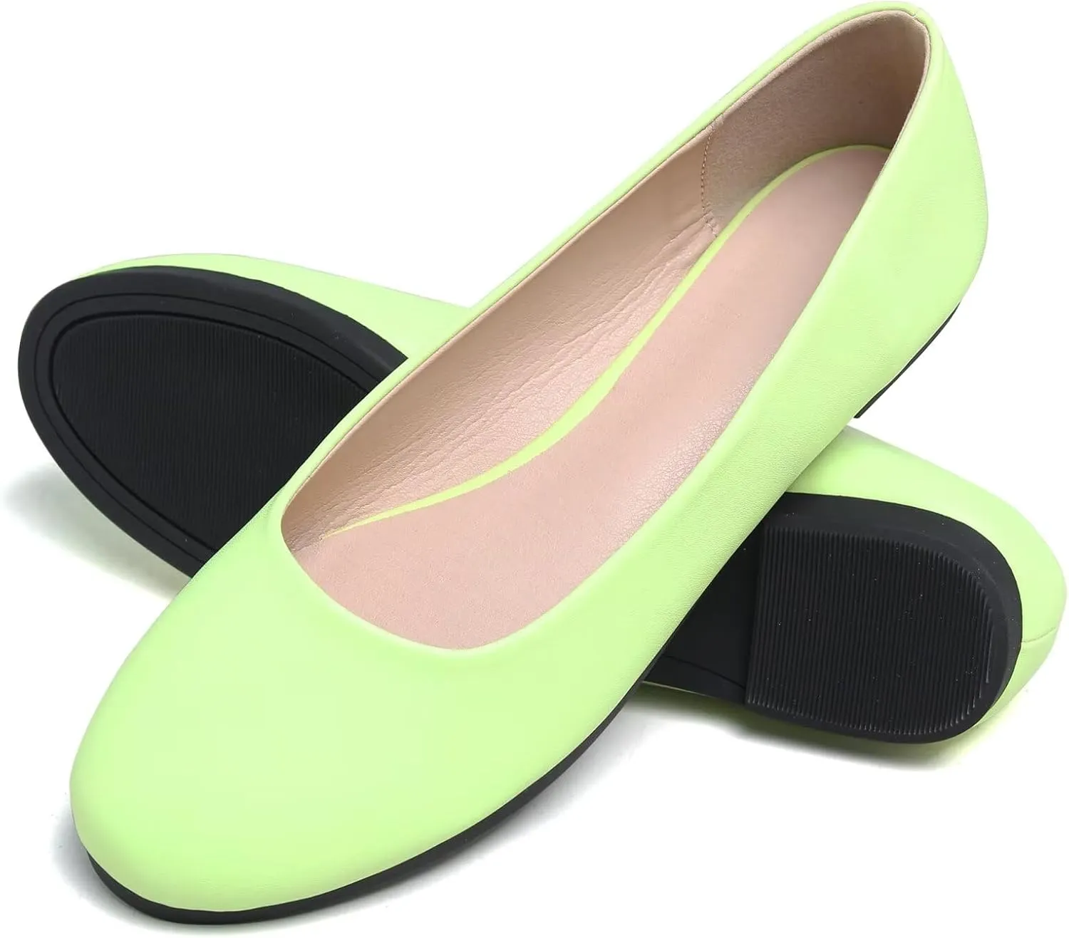 SAILING LU Pointy Toe Shoes Women Ballet Flats Comfort Solid Flat Shoes for Women Work Slip On Moccasins