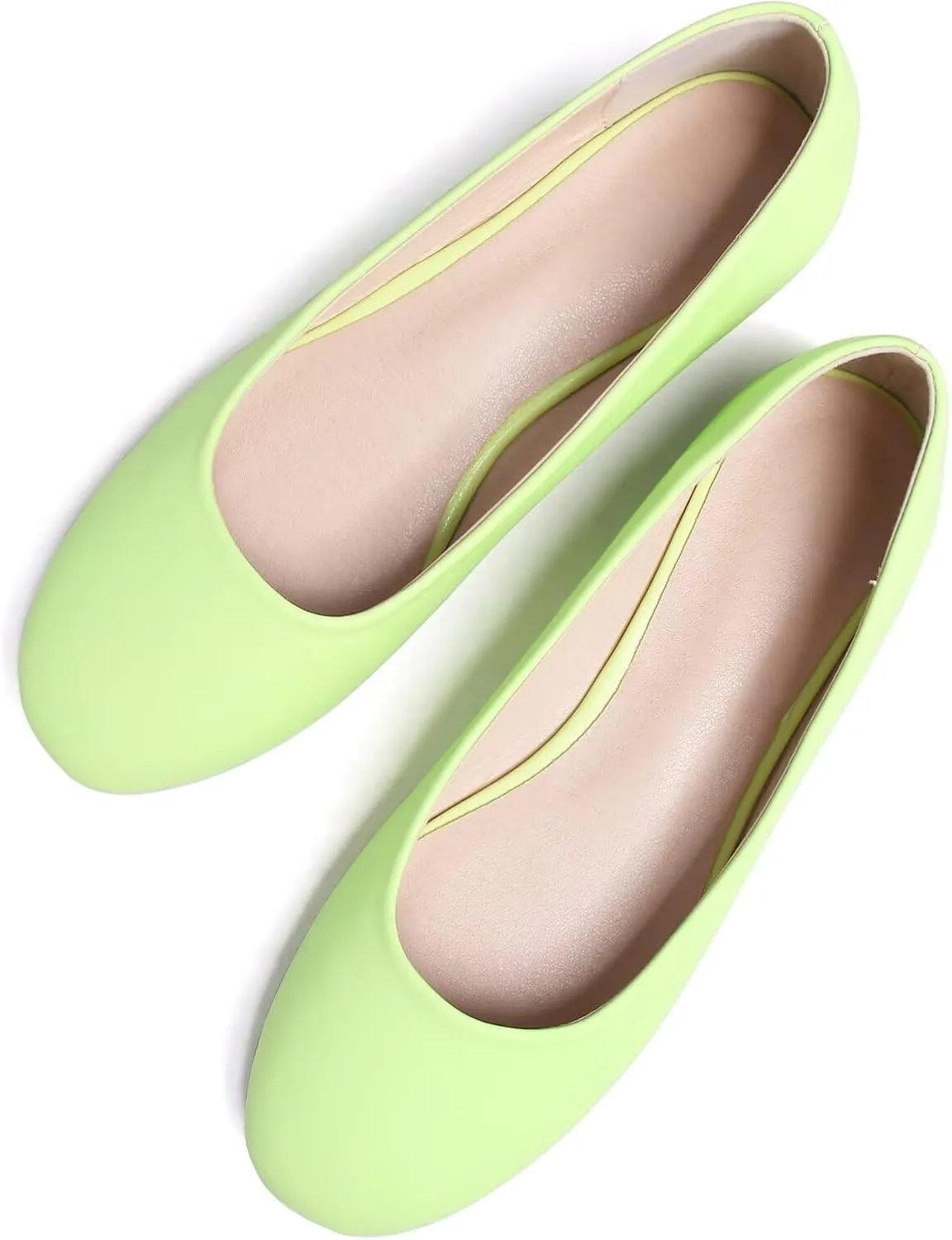 SAILING LU Pointy Toe Shoes Women Ballet Flats Comfort Solid Flat Shoes for Women Work Slip On Moccasins