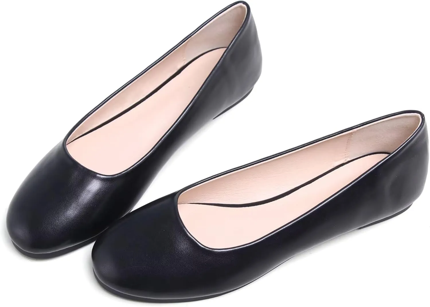 SAILING LU Pointy Toe Shoes Women Ballet Flats Comfort Solid Flat Shoes for Women Work Slip On Moccasins