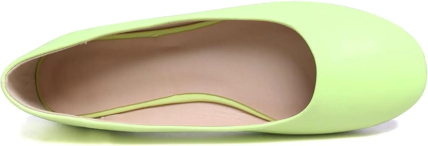 SAILING LU Pointy Toe Shoes Women Ballet Flats Comfort Solid Flat Shoes for Women Work Slip On Moccasins