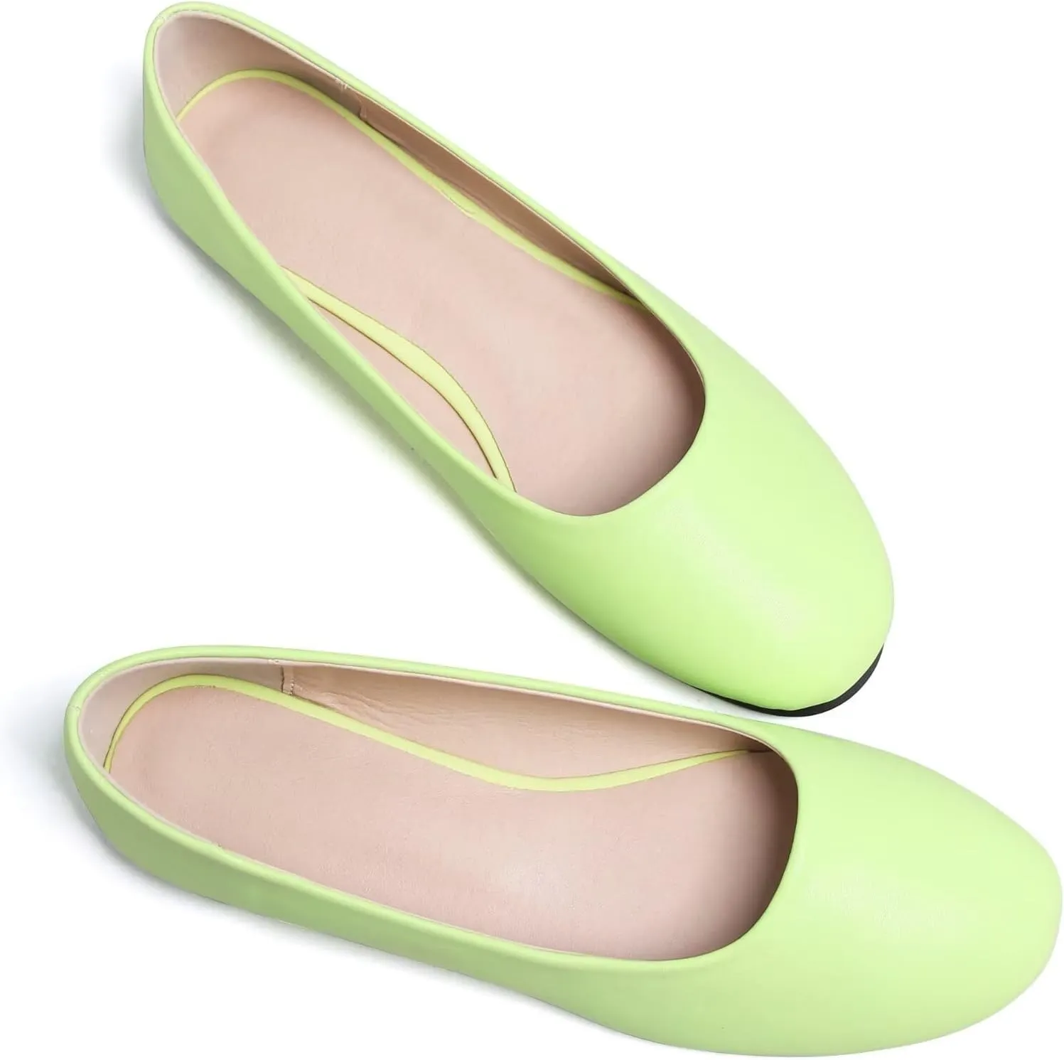 SAILING LU Pointy Toe Shoes Women Ballet Flats Comfort Solid Flat Shoes for Women Work Slip On Moccasins