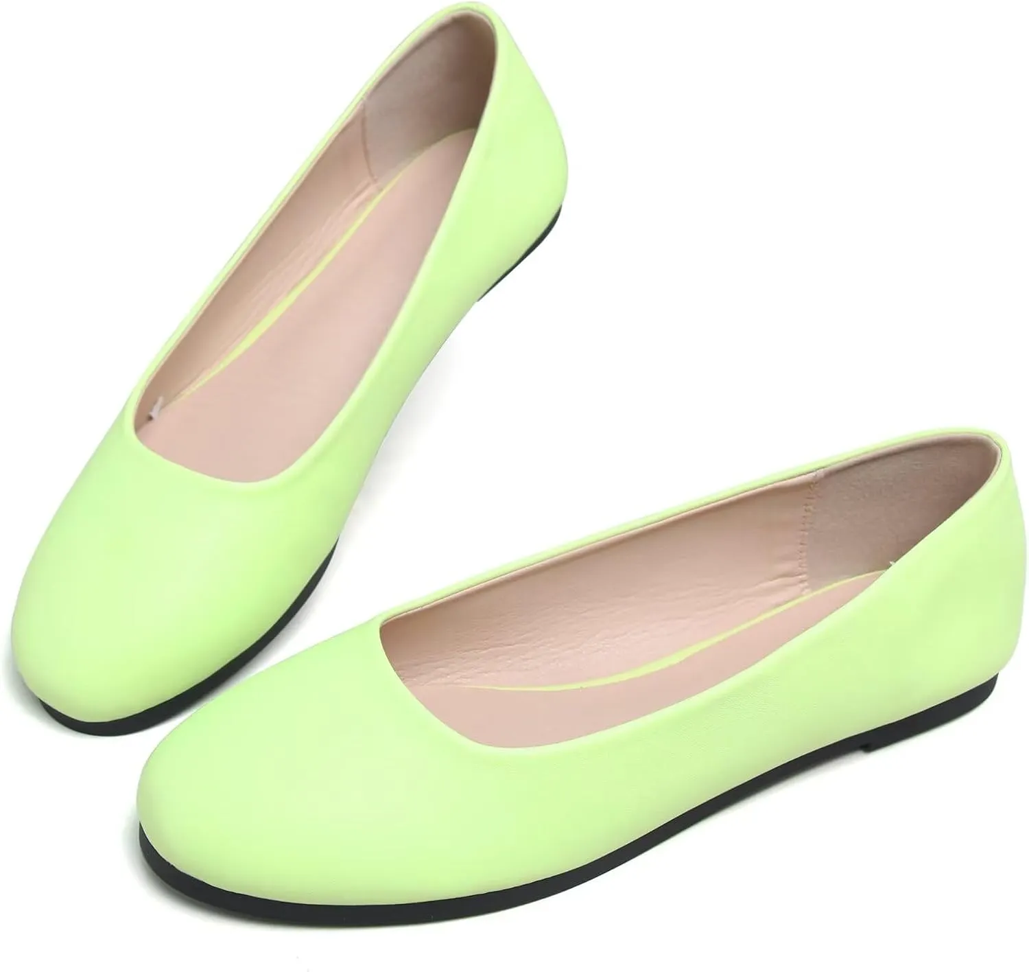SAILING LU Pointy Toe Shoes Women Ballet Flats Comfort Solid Flat Shoes for Women Work Slip On Moccasins