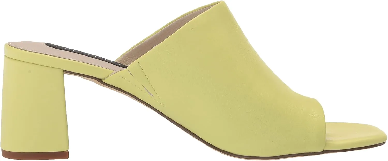 Sanctuary Women's Brave Toe Loop Flared Block Heel Sandals, Soft Calf Leather Upper, Memory Foam Padding