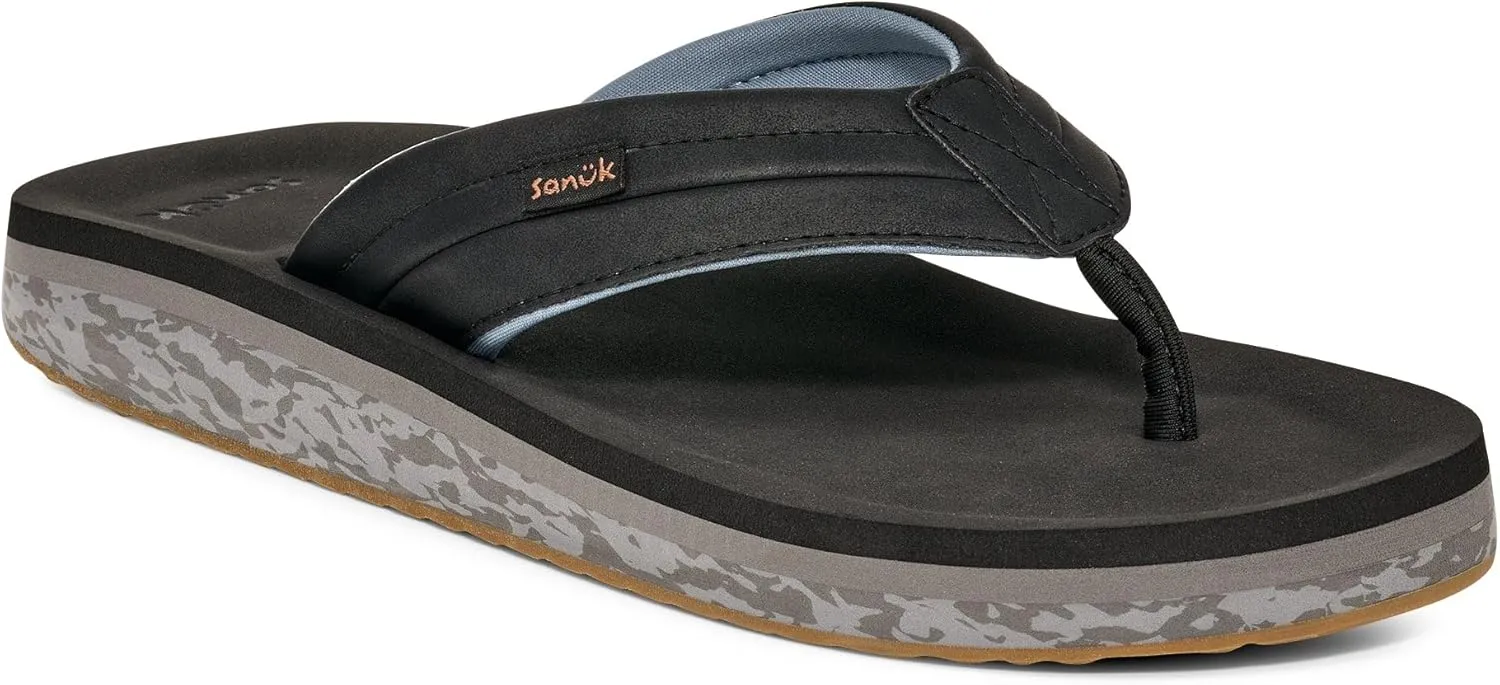 Sanuk Mens Tide Rush | Flip Flops for Men | Mens Sandals | Beach Sandals | Supportive & Lightweight | Comfort Footbed