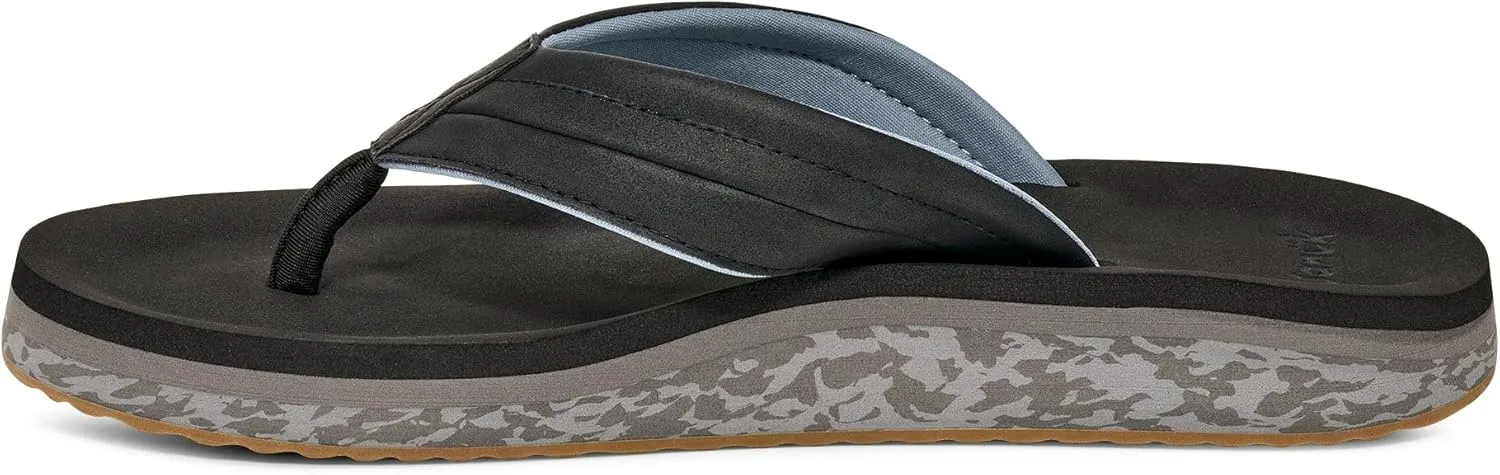 Sanuk Mens Tide Rush | Flip Flops for Men | Mens Sandals | Beach Sandals | Supportive & Lightweight | Comfort Footbed